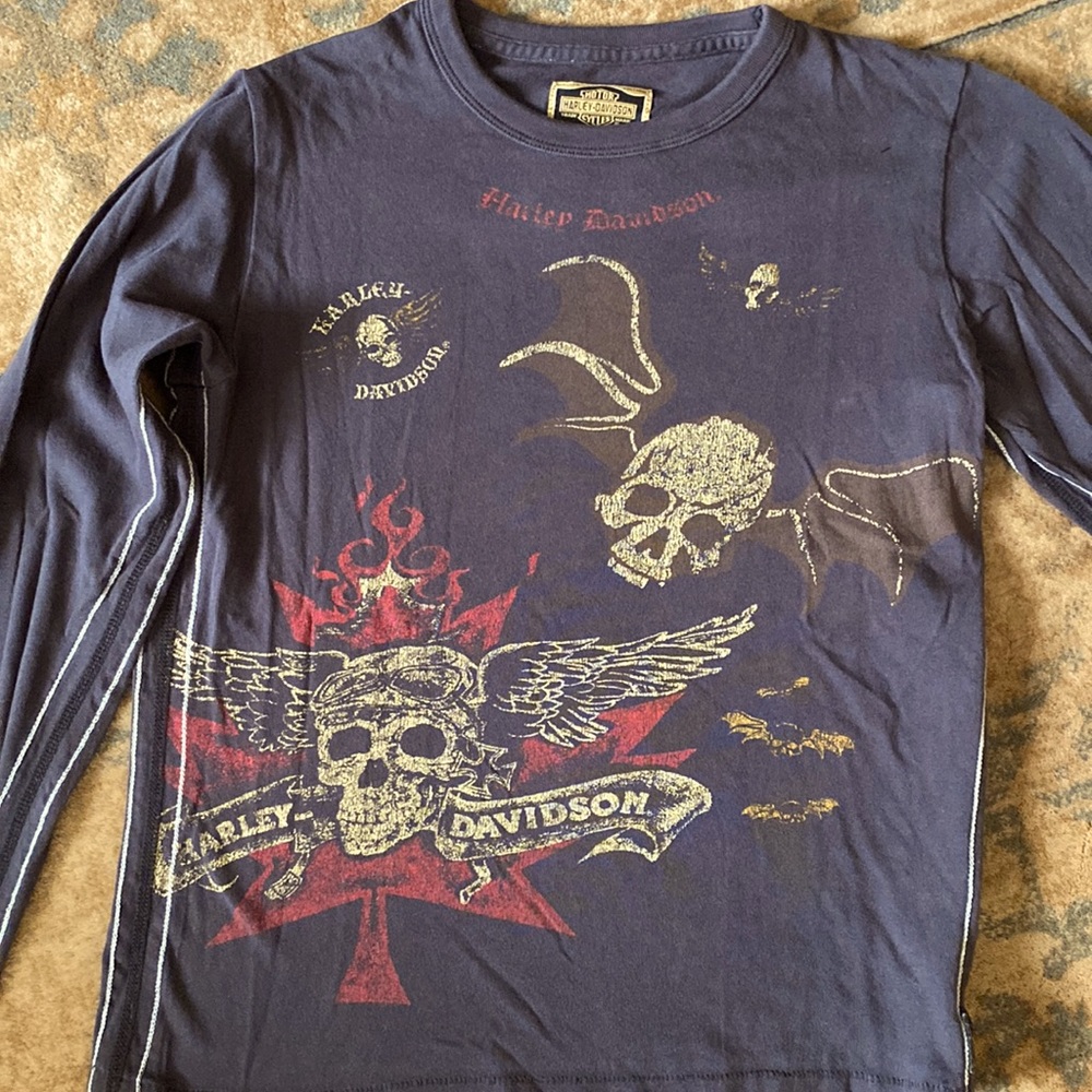 Boys trunk LTD brand long sleeve Harley Davison limited edition T-shirt - Black
